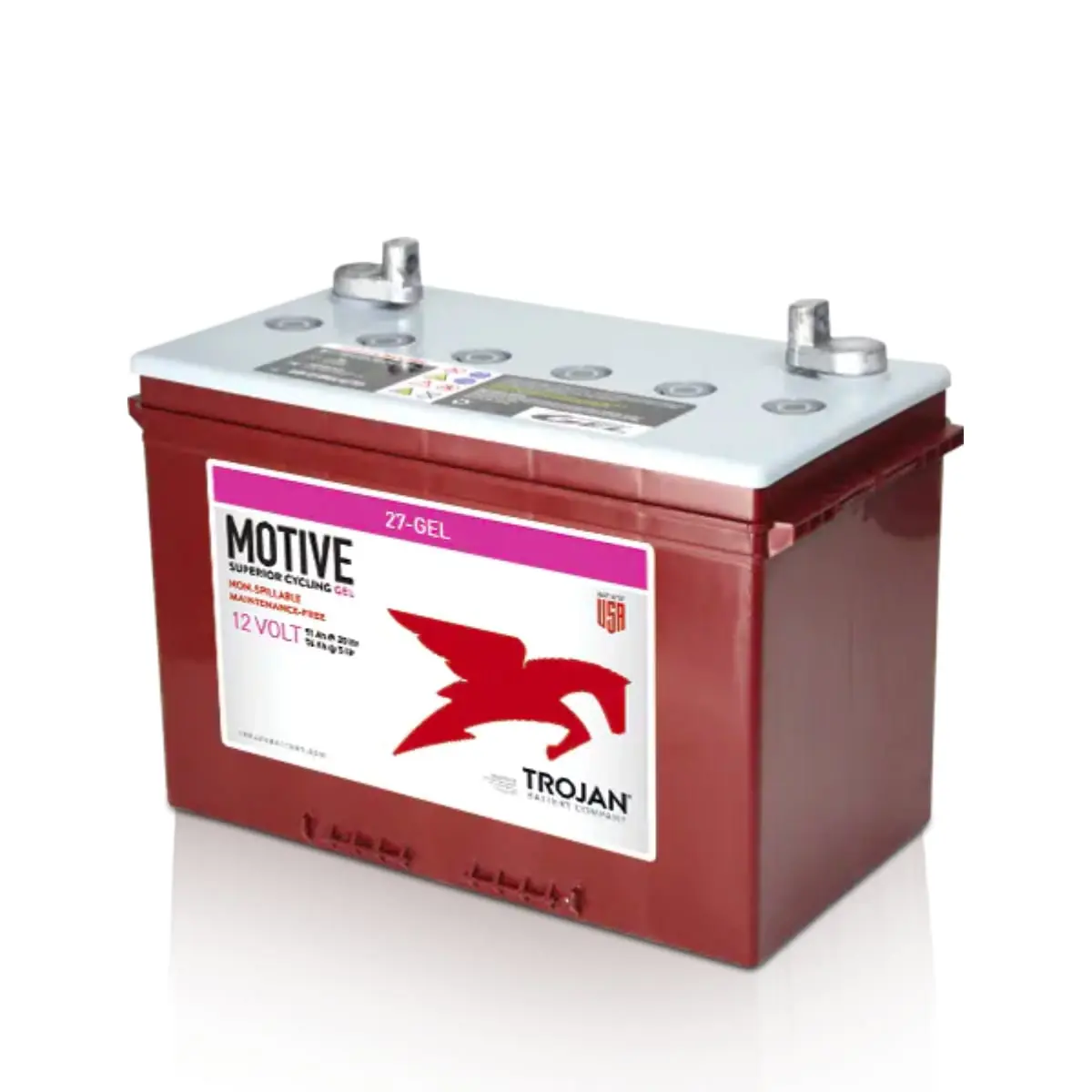 trojan 27 gel 12v 91ah @ 20hr rate gel